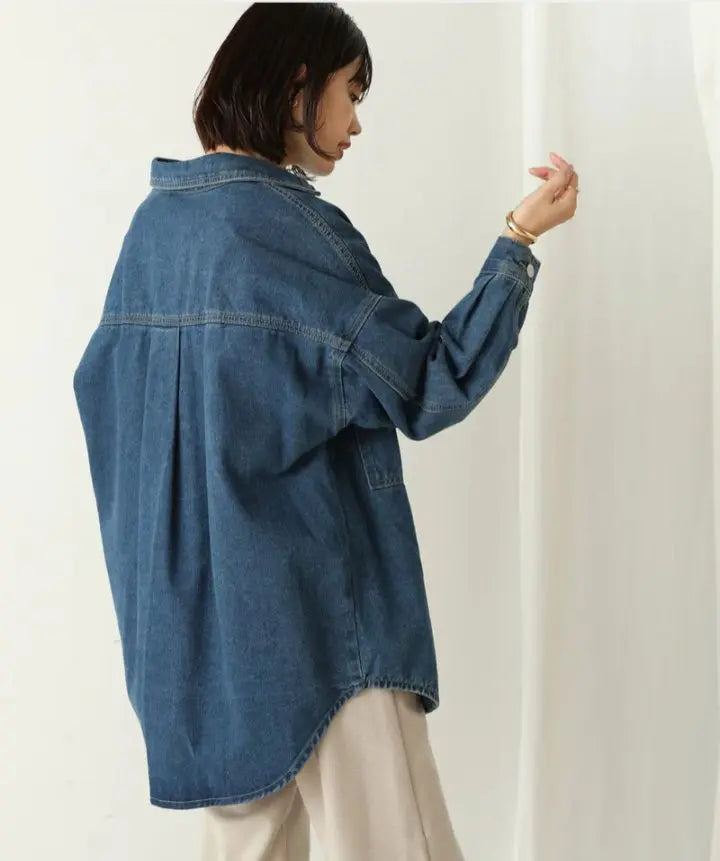 [New tag included] Sold out!! ️Very popular bouge rolled denim outerwear