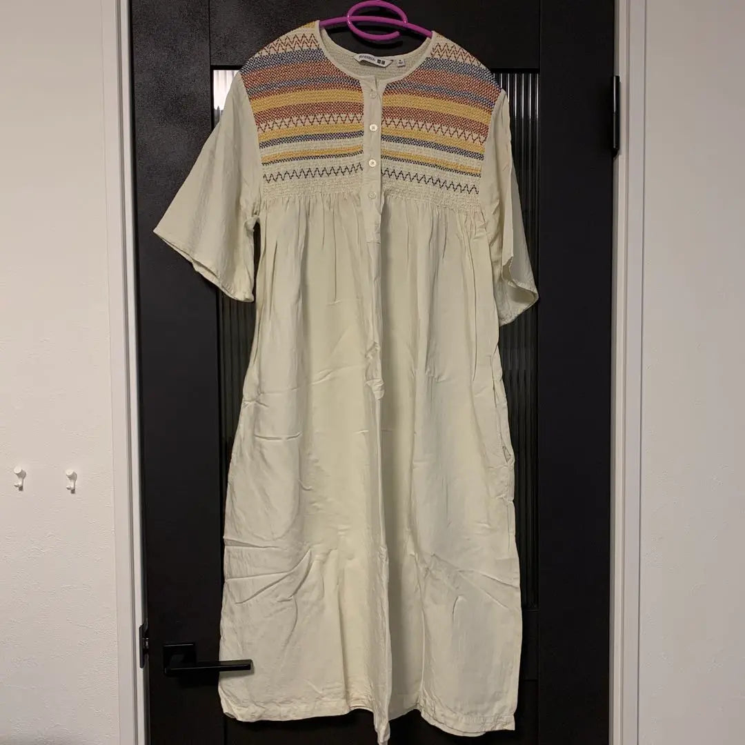 JW Anderson Short Sleeve Long One Piece Ivory