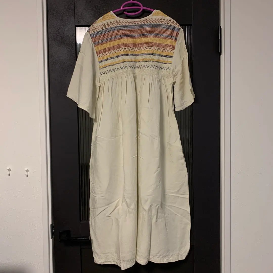 JW Anderson Short Sleeve Long One Piece Ivory