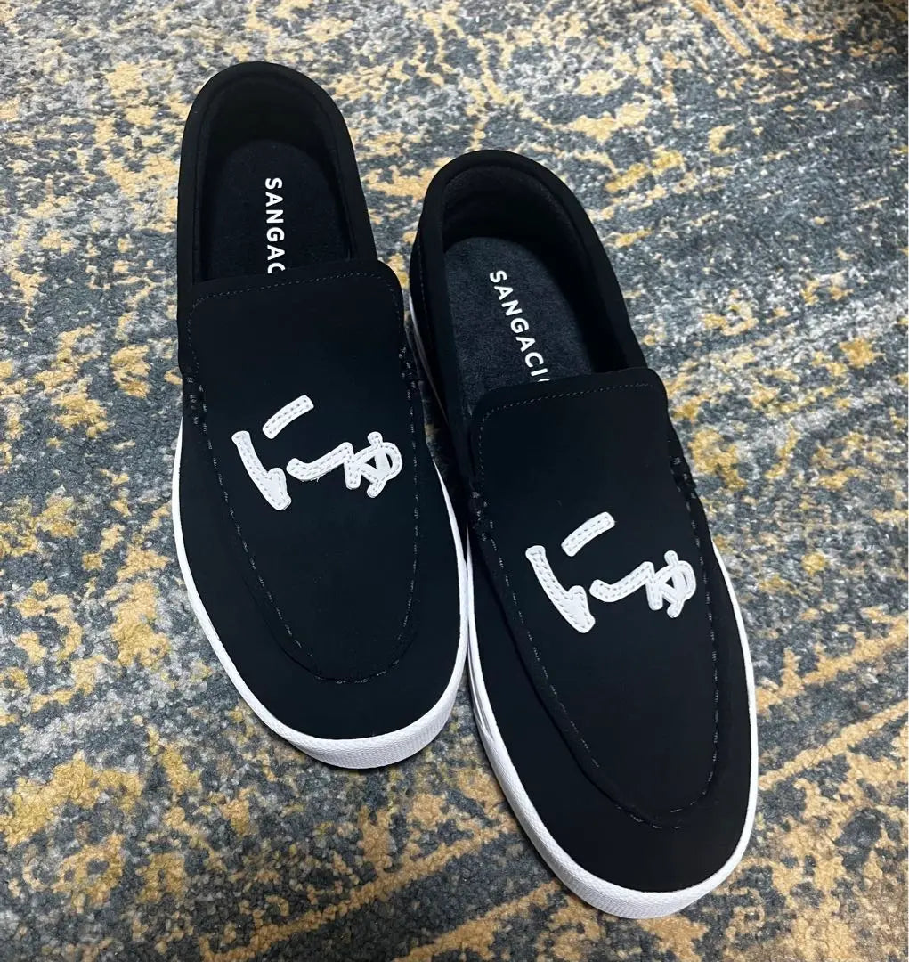 [New, unused] SANGACIO Nyu Slipon Black 26cm US 8