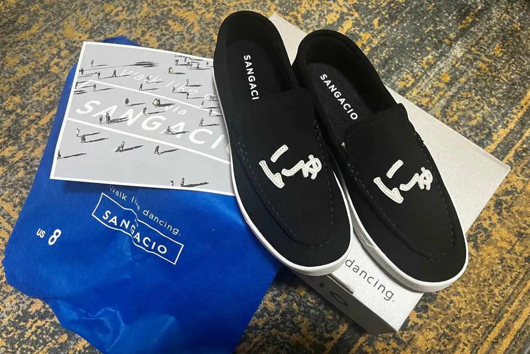 [New, unused] SANGACIO Nyu Slipon Black 26cm US 8