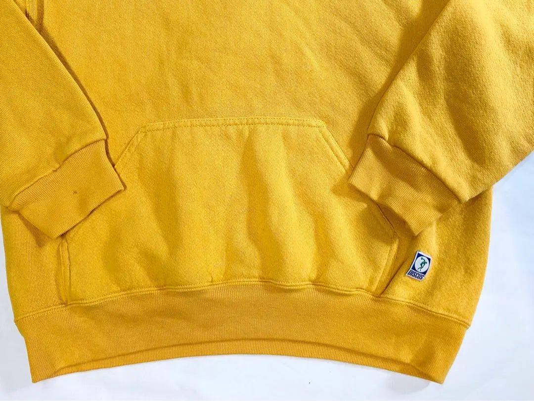 Vintage 90s DISCUS ATHLETIC sweatshirt hoodie yellow