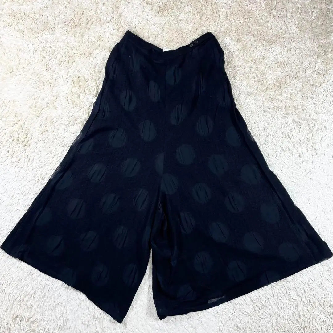 ✨ Good condition, Yoji Yamamoto Plus Noir Gaucho Pants, Wrapped Pants, Polka Dots 3