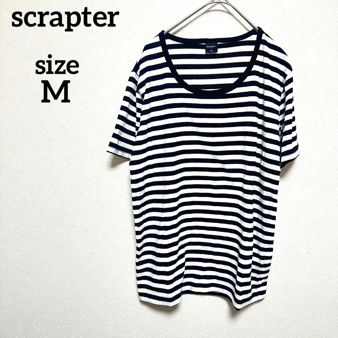 Scrapter T-shirt Striped M Casual Men's