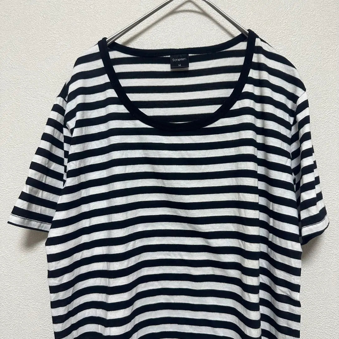 Scrapter T-shirt Striped M Casual Men's