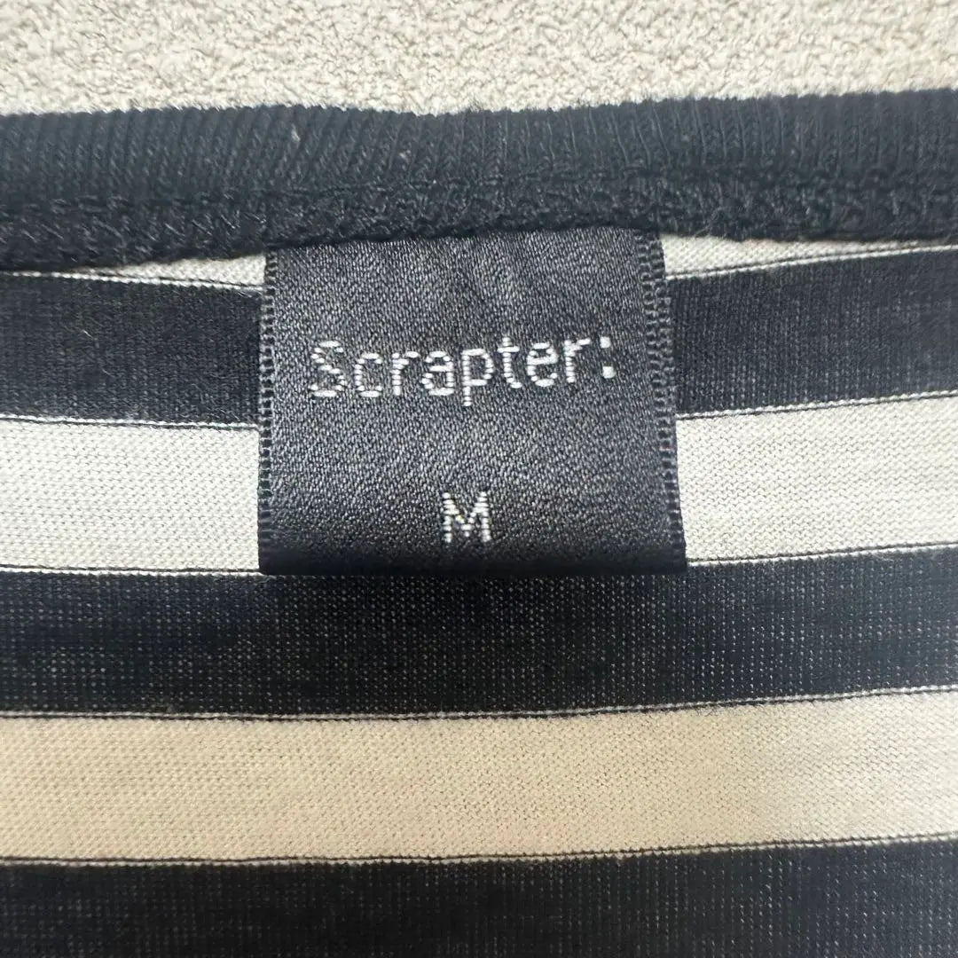 Scrapter T-shirt Striped M Casual Men's