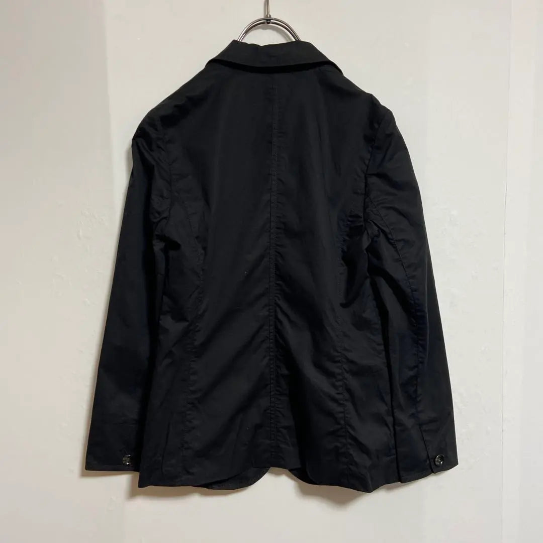 [Pridor] Tokyo Style Tailored Jacket Hemp Mixed Simple Black 5