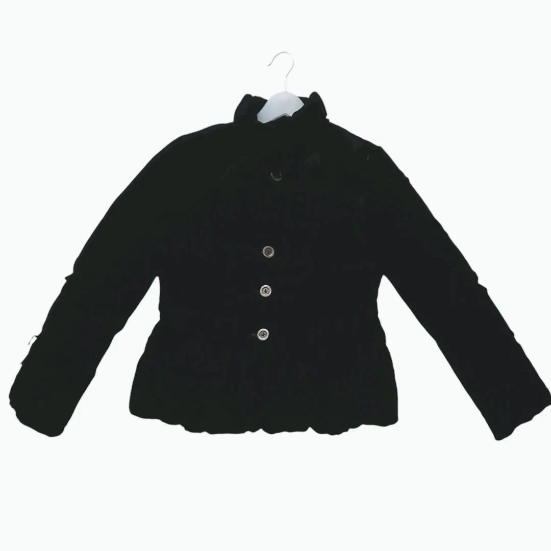 Chaqueta de plumón de terciopelo Ingeborg en perfecto estado, color negro y negro