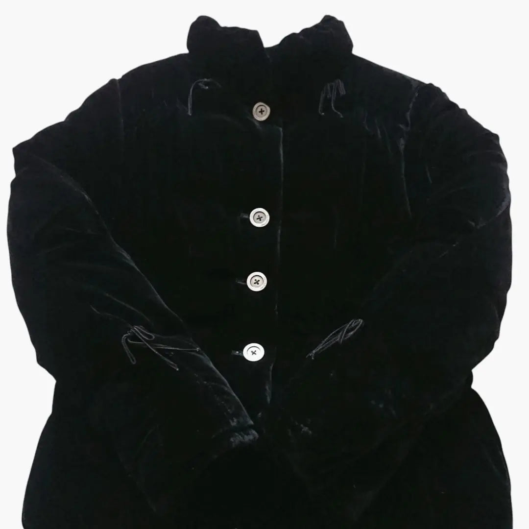 Chaqueta de plumón de terciopelo Ingeborg en perfecto estado, color negro y negro