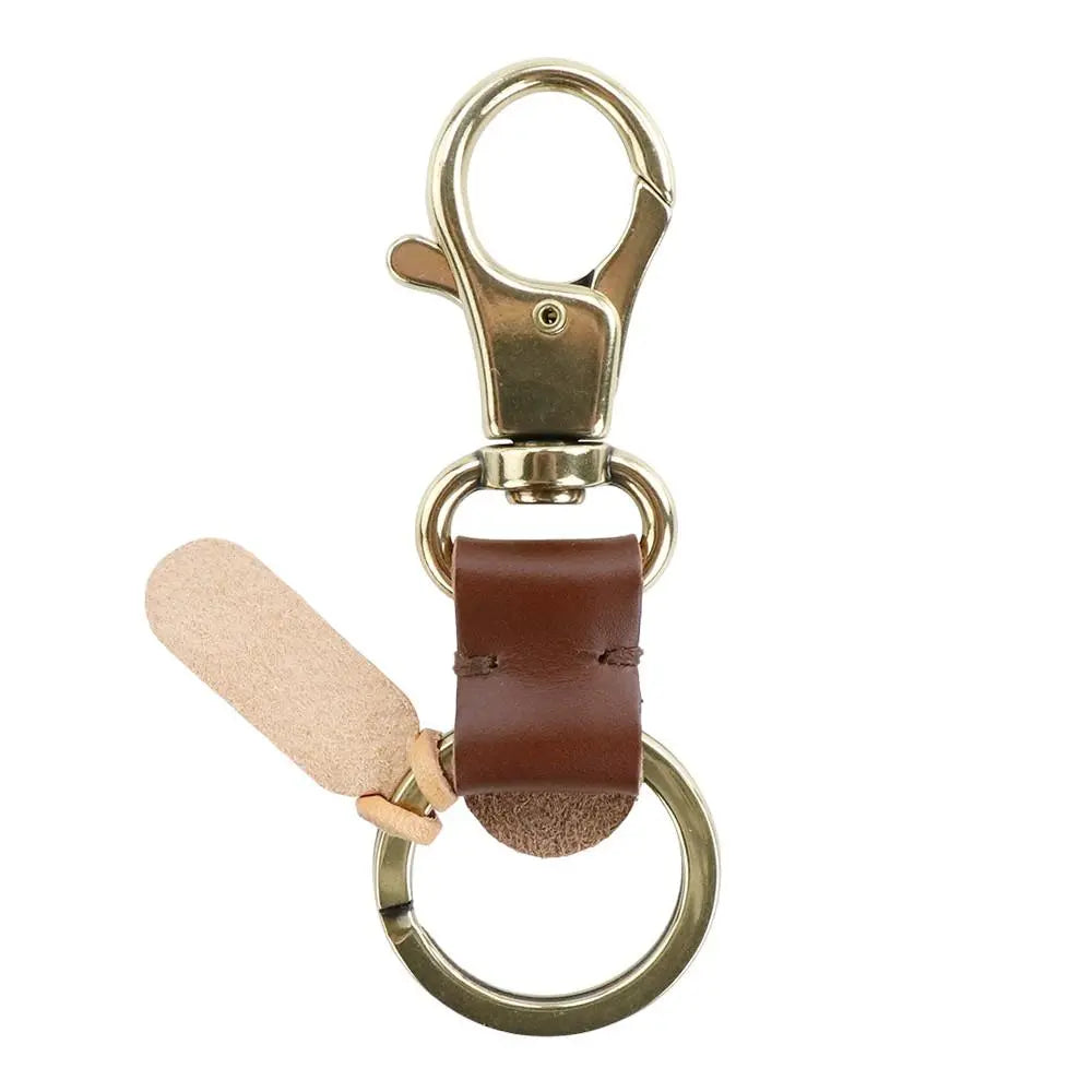 Ilbizon Keiring Gray Arabica Dark Brown Leather Keychain | イルビゾンテ キーリング グレー アラビカ ダークブラウン レザー キーホルダー