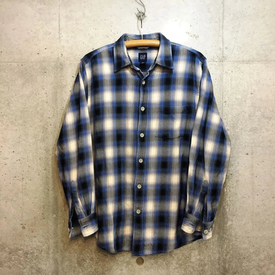 ¡Extraño! 00S OLD GAP Camisa Old Gap Nel Sombra ombré | 希少！ 00s OLD GAP オールドギャップ ネルシャツ オンブレ シャドー