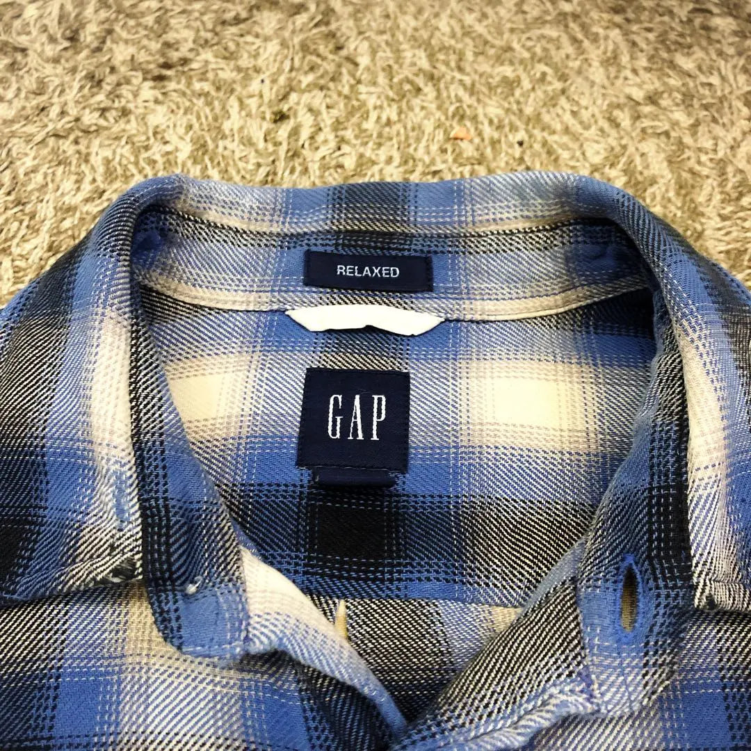 ¡Extraño! 00S OLD GAP Camisa Old Gap Nel Sombra ombré | 希少！ 00s OLD GAP オールドギャップ ネルシャツ オンブレ シャドー