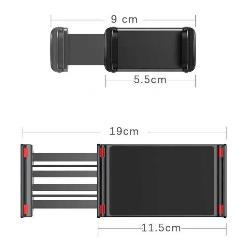 [Razonable] Soporte para teléfono inteligente Soporte para teléfono móvil Tableta negra Negro