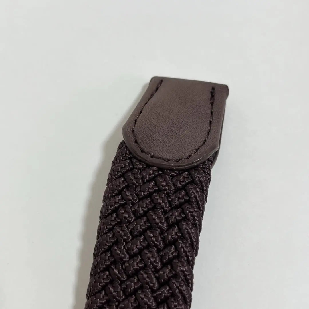 Belt for women, braided belt, thin belt, mesh belt, brown, 100