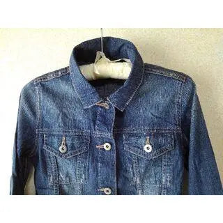 967y [Autumn/Winter outfit] VEVS vintage clothing G-jacket denim jacket for women