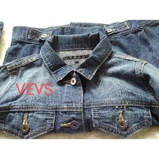 967y [Autumn/Winter outfit] VEVS vintage clothing G-jacket denim jacket for women