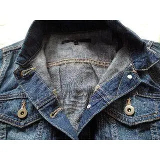 967y [Autumn/Winter outfit] VEVS vintage clothing G-jacket denim jacket for women