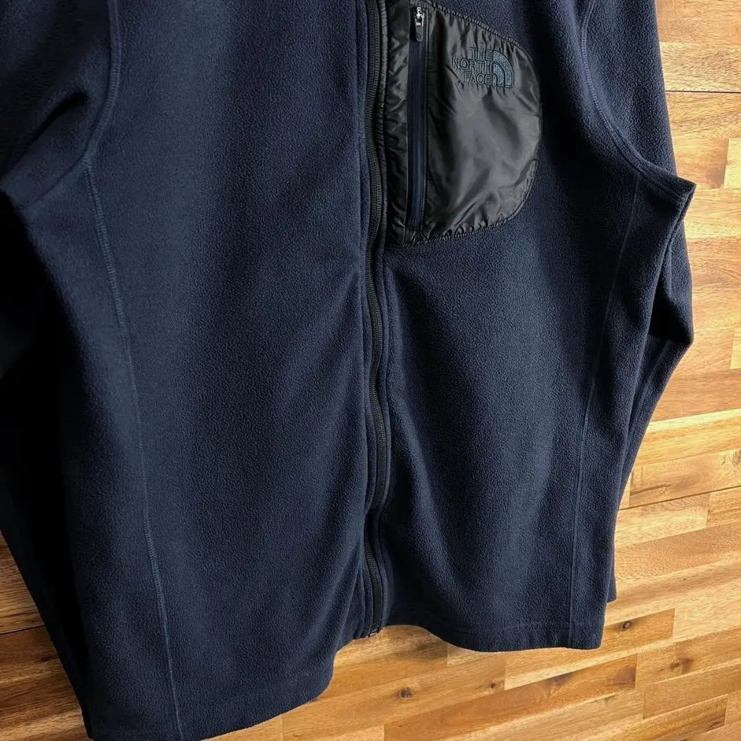 [E67] The North Face Fleece Jacket Full Zip Navy Men's | 【E67】ザ ノースフェイス フリースジャケット フルジップ ネイビー メンズ