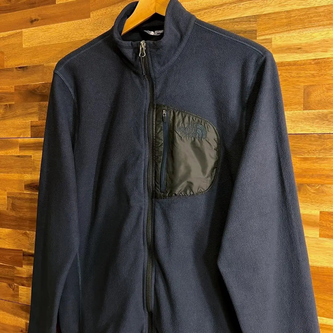 [E67] The North Face Fleece Jacket Full Zip Azul Marino Hombre | 【E67】ザ ノースフェイス フリースジャケット フルジップ ネイビー メンズ