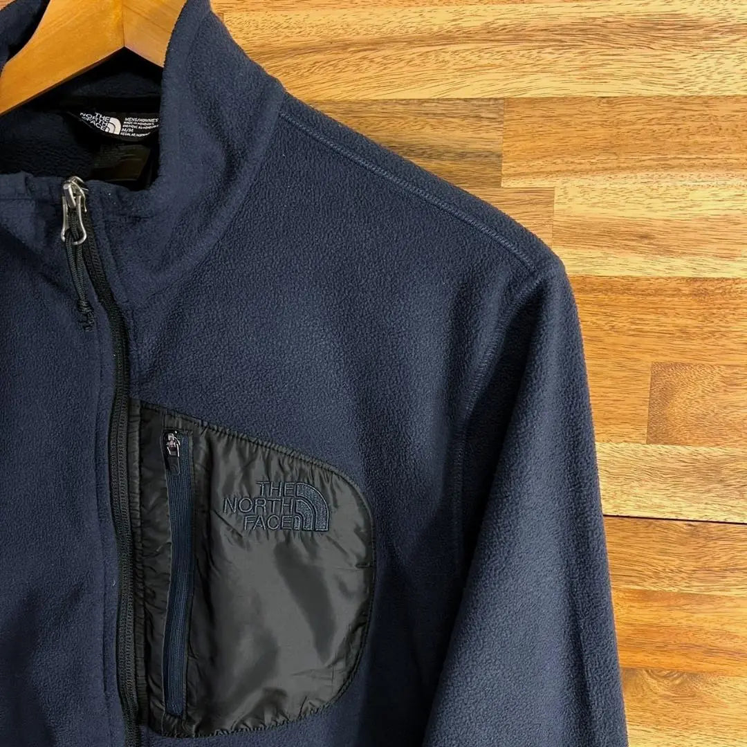 [E67] The North Face Fleece Jacket Full Zip Navy Men's | 【E67】ザ ノースフェイス フリースジャケット フルジップ ネイビー メンズ