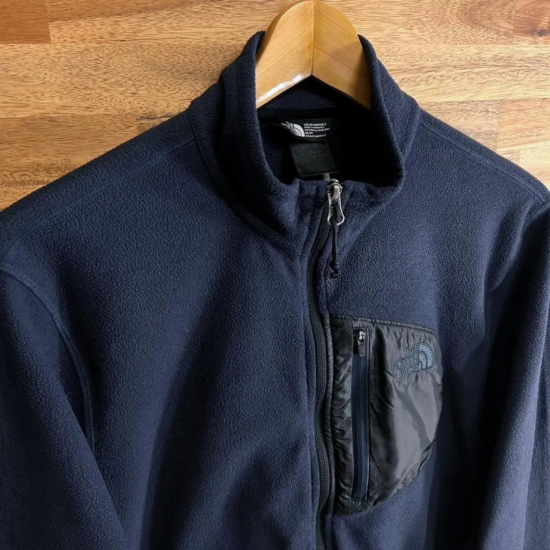 [E67] The North Face Fleece Jacket Full Zip Navy Men's | 【E67】ザ ノースフェイス フリースジャケット フルジップ ネイビー メンズ