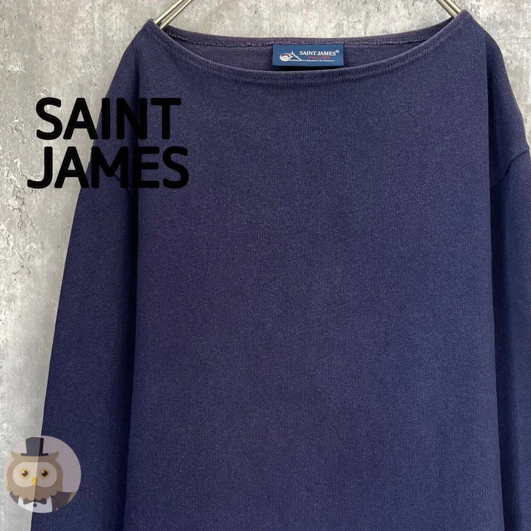 [Made in France] St. James Basque Shirt Plain Long Sleeves Vintage Unisex