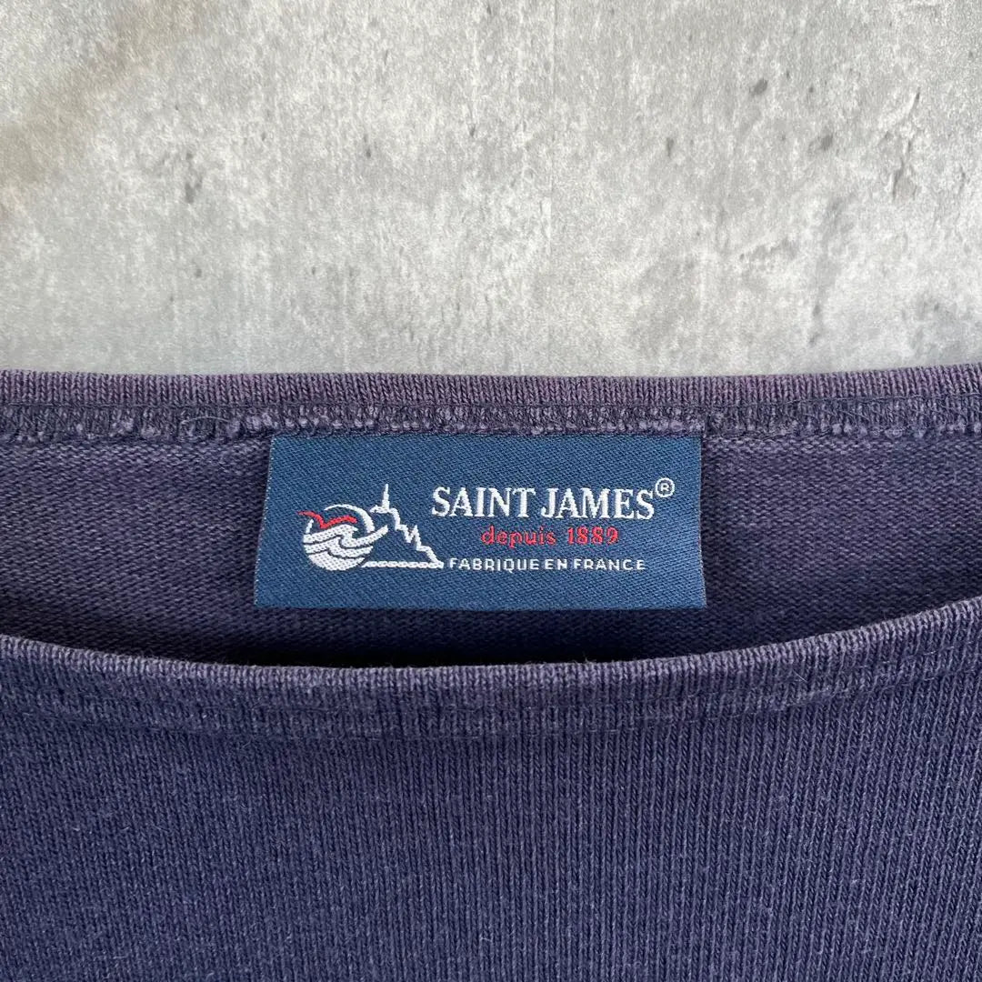 [Made in France] St. James Basque Shirt Plain Long Sleeves Vintage Unisex