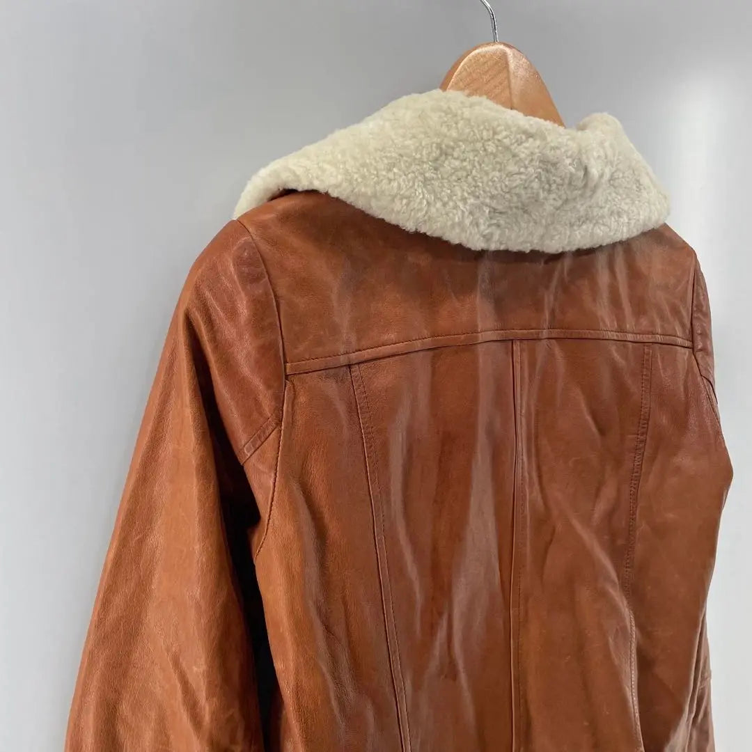 Banana Republic Boa Leather Jacket XS Brown Women