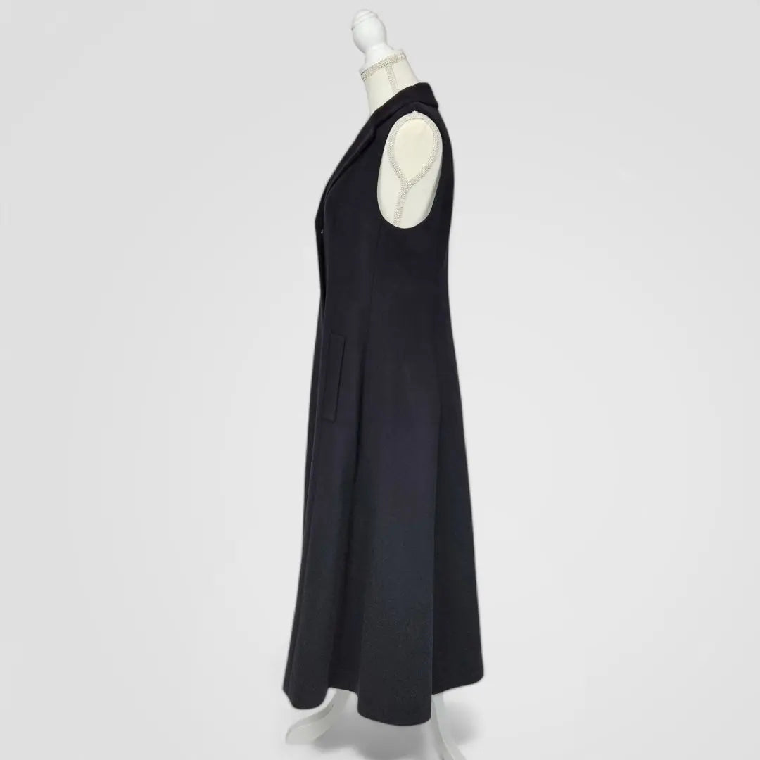 [Extremely beautiful] Foxy 100% cashmere vest gilet coat 40 black