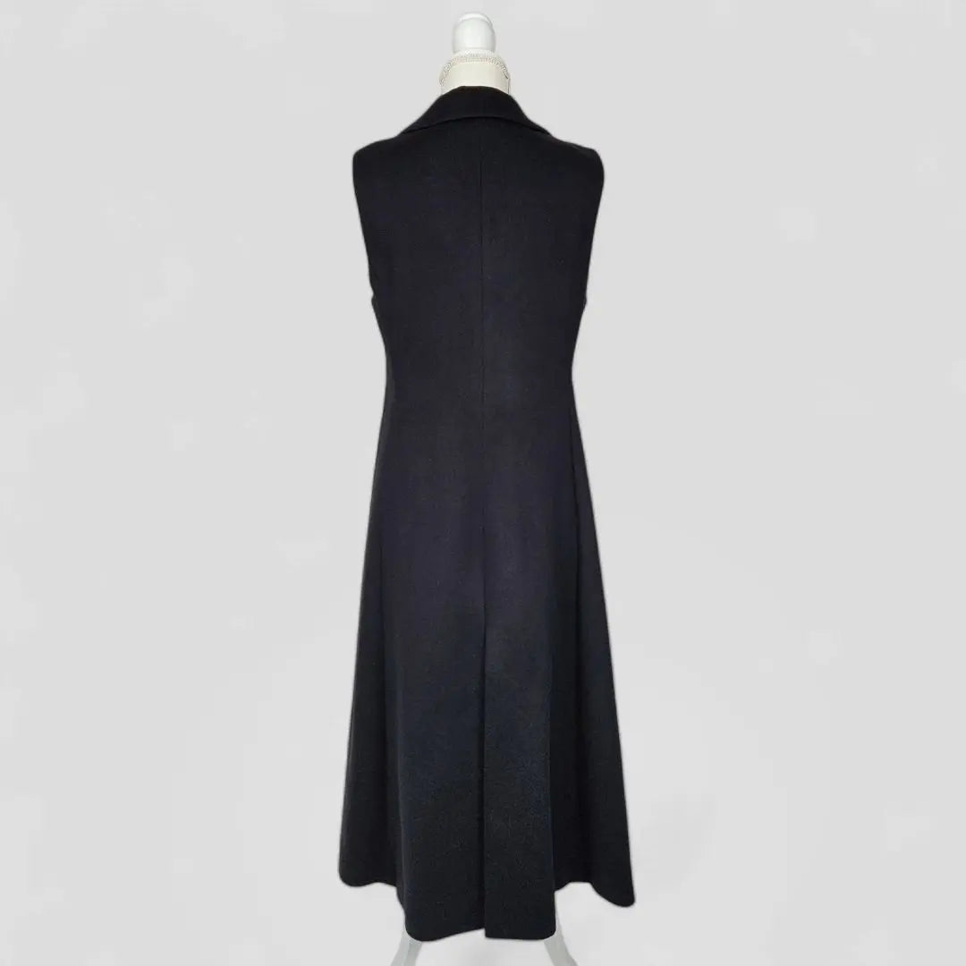 [Extremely beautiful] Foxy 100% cashmere vest gilet coat 40 black