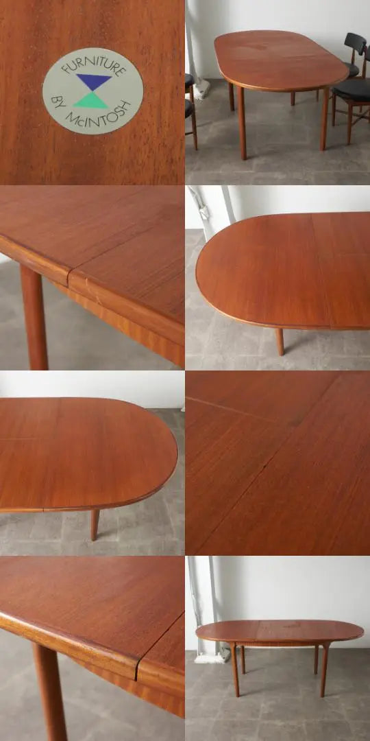 85608★A.H. McINTOSH Dining Table Teak Oval | 85608★A.H. McINTOSH ダイニングテーブル チーク オーバル