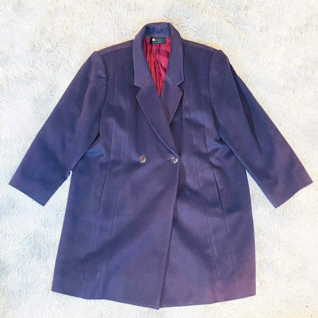 Cangioli Chester Coat 100% Cashmere Showa Retro Bubblee M