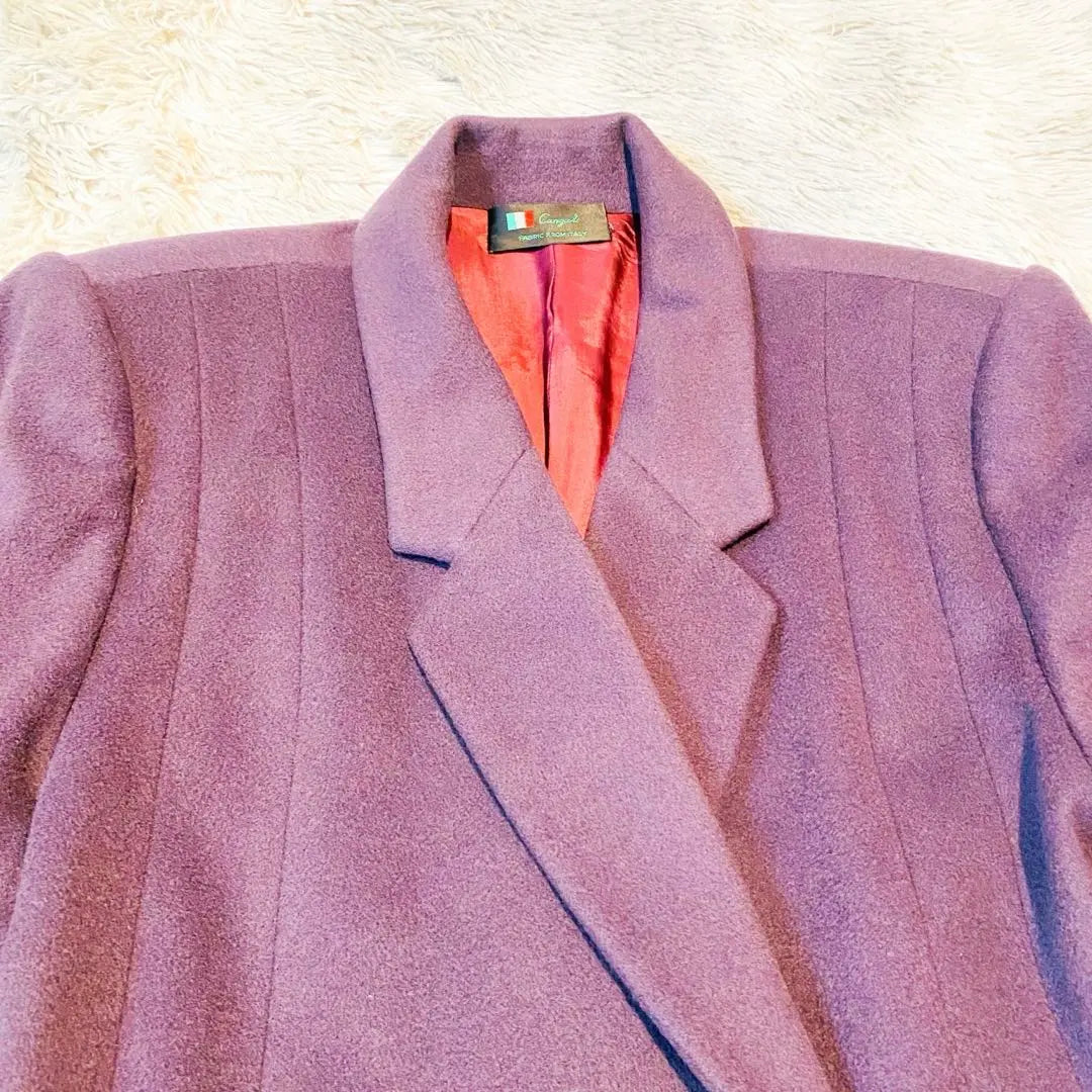 Cangioli Chester Coat 100% Cashmere Showa Retro Bubblee M