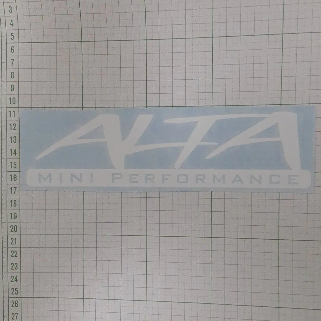 Overseas Alta Performance cutting sticker