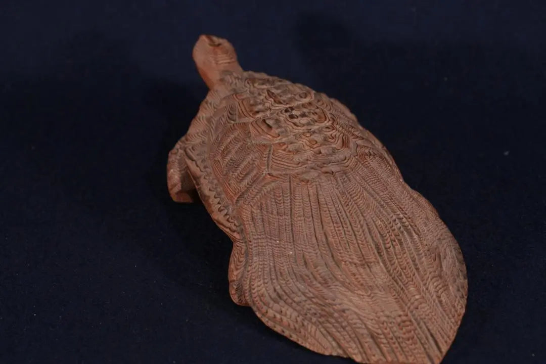 016 Wood carving turtle figurine lucky long -lived prayer gamera