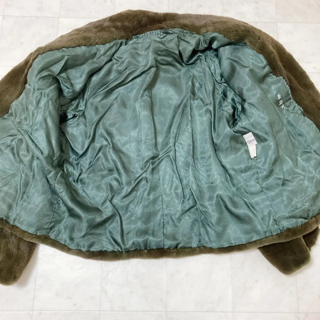 [MG sable] Real fur coat fur free size