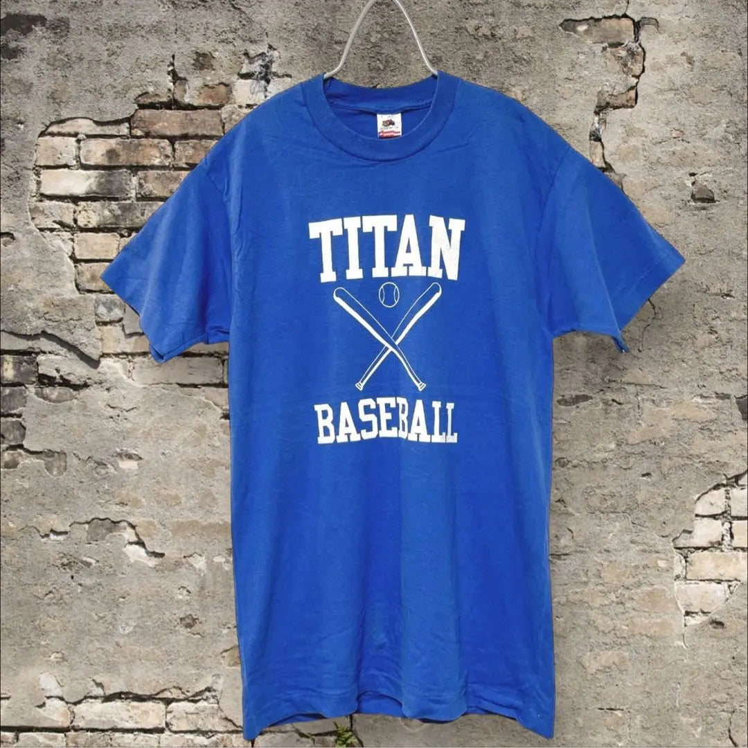 TITAN BASEBALL 90s Camiseta de punto único Béisbol Hombre L | TITAN BASEBALL 90s シングルステッチ Tシャツ 野球 メンズL