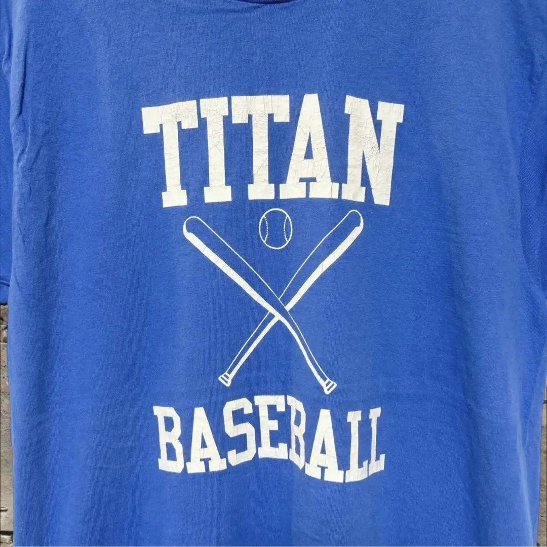 TITAN BASEBALL 90s Camiseta de punto único Béisbol Hombre L | TITAN BASEBALL 90s シングルステッチ Tシャツ 野球 メンズL