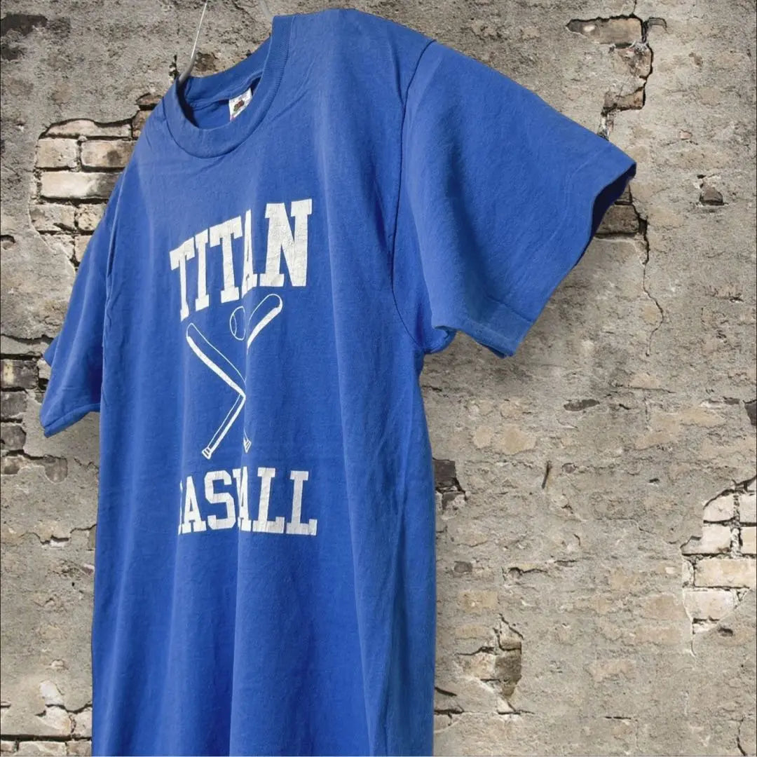 TITAN BASEBALL 90s Camiseta de punto único Béisbol Hombre L | TITAN BASEBALL 90s シングルステッチ Tシャツ 野球 メンズL