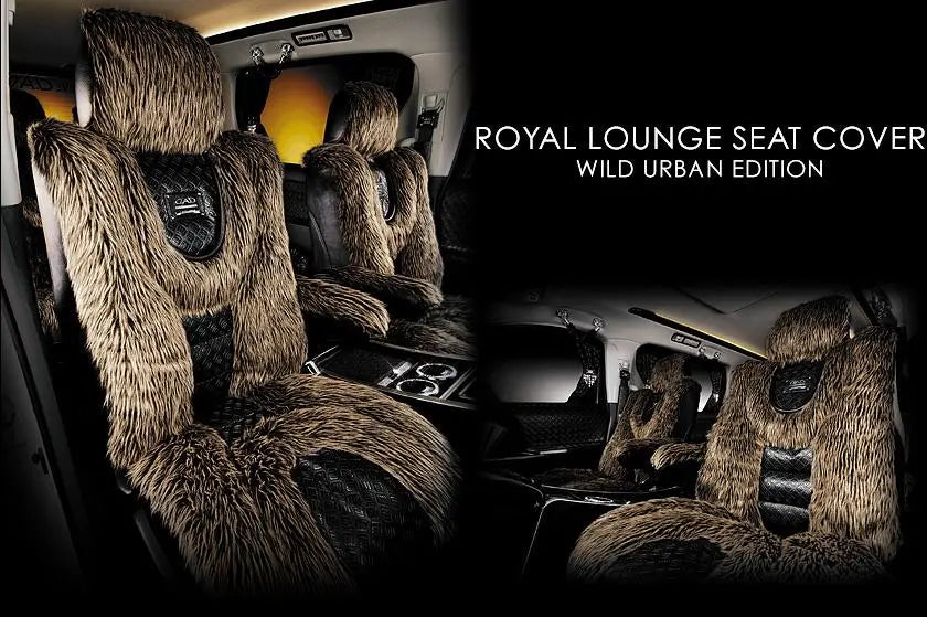 Garcon Hiace Wide GL Royal Lounge Seat Cover Single Row Set | ギャルソン　ハイエースワイドGL 　ロイヤルラウンジシートカバー　一列セット