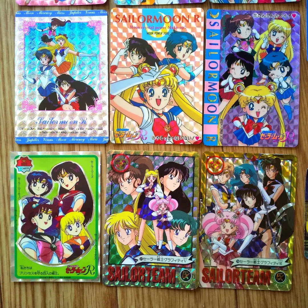 Venta al por mayor de cartas raras de Sailor Moon para todos los miembros. Bonificación incluida