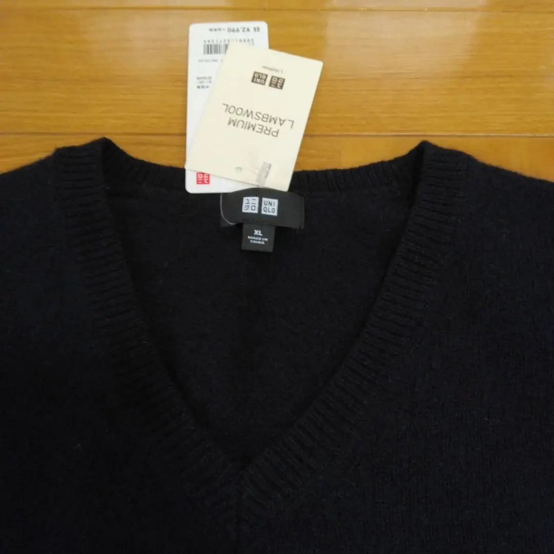 Jersey de cuello en V para hombre de UNIQLO, talla XL