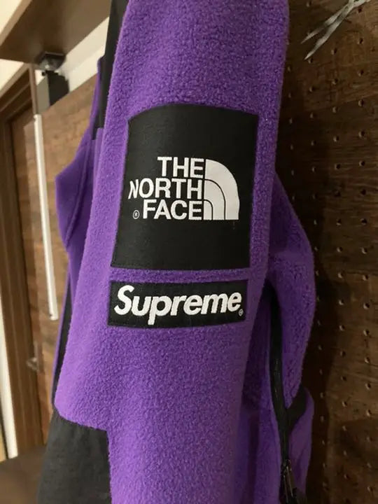 supreme north face fleece jacket S purple