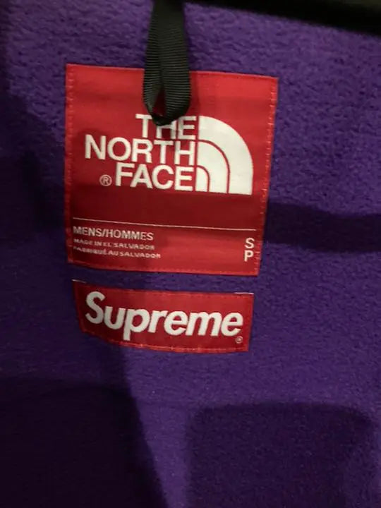 supreme north face fleece jacket S purple