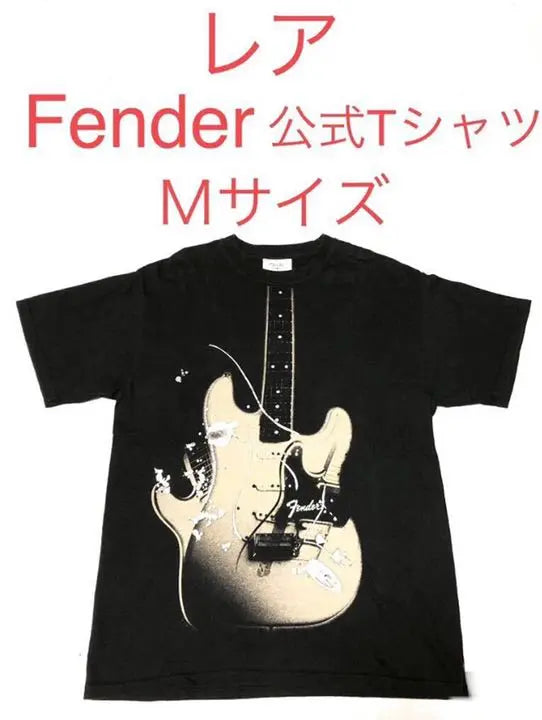 ■Camiseta oficial de Fender■Guitarra eléctrica talla M