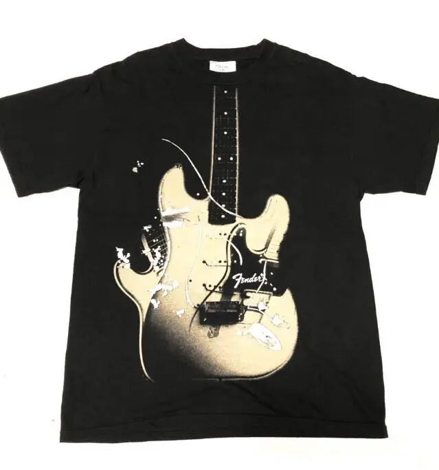 ■Camiseta oficial de Fender■Guitarra eléctrica talla M