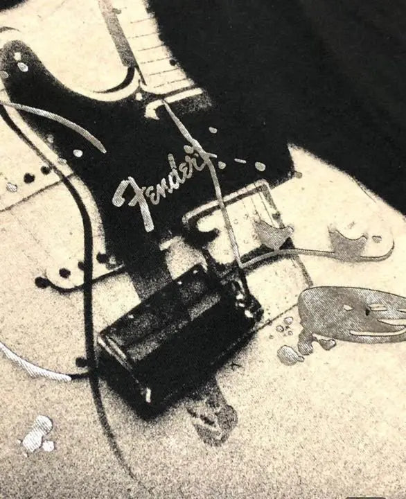 ■Camiseta oficial de Fender■Guitarra eléctrica talla M