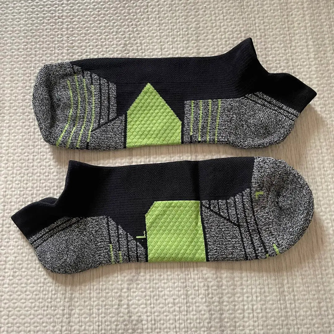 Sports Socks Men's Running Ankle Short L Size 3 Pair Set