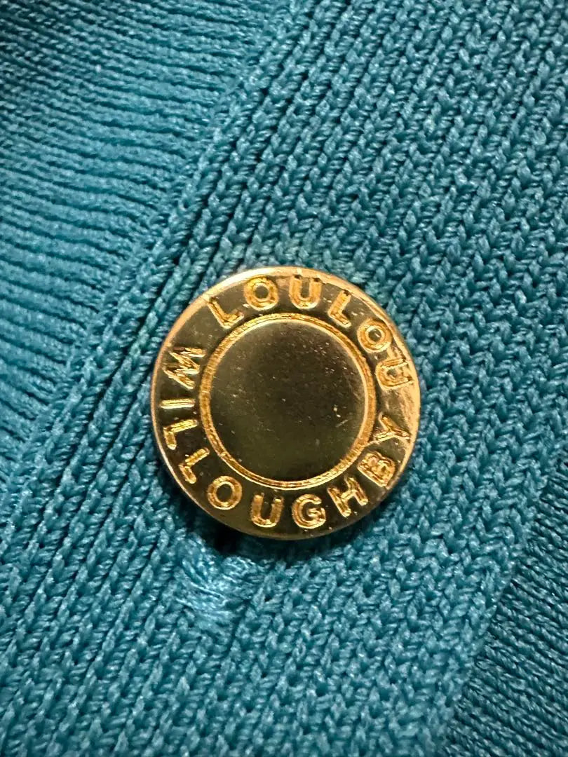 LOULOU WILLOUGHBY Peplum Cardigan Gold Button