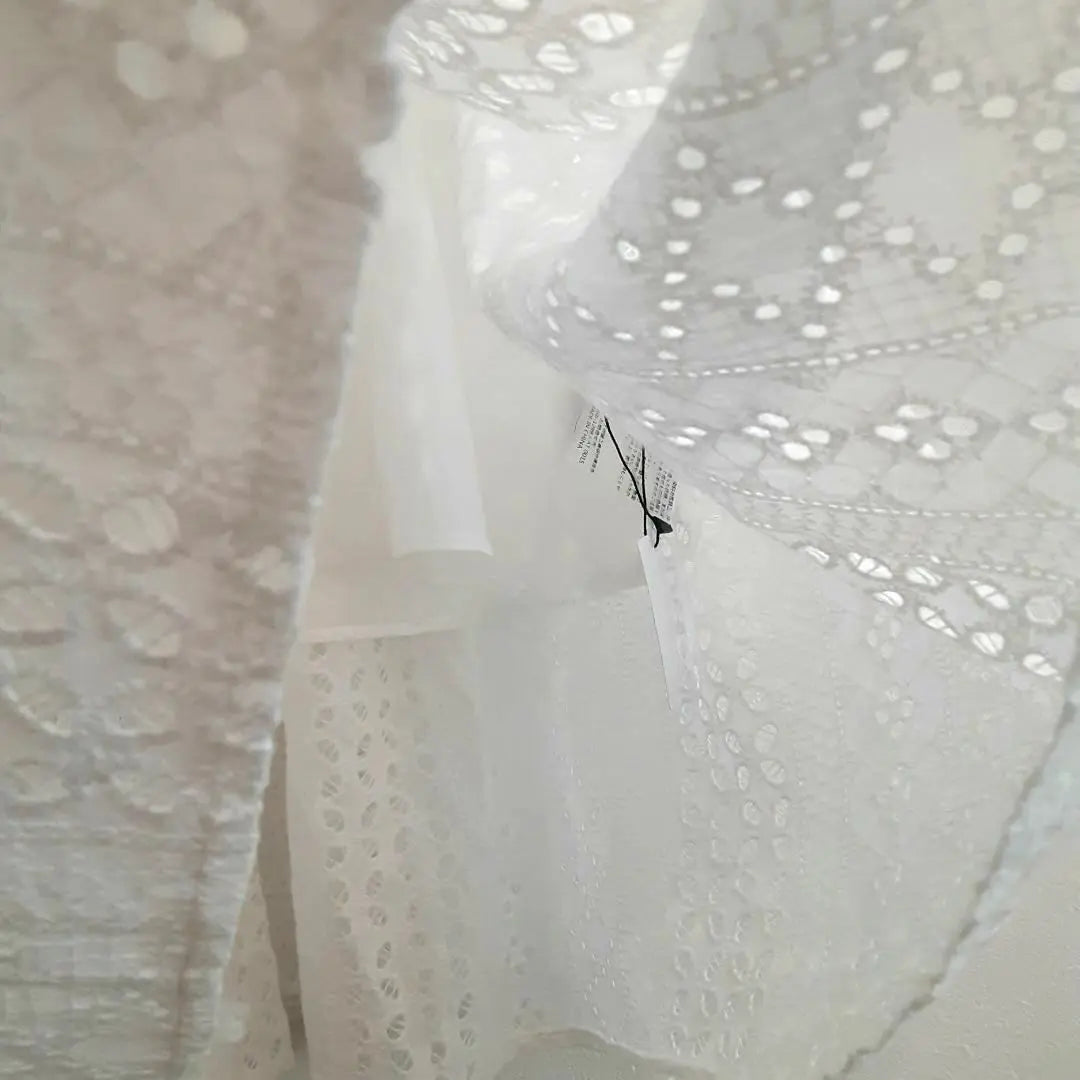 ○ New unused item ○ ECRIRE White Cotton Lace One Piece F | ○新品未使用品○ ECRIRE ホワイト コットンレースワンピース F